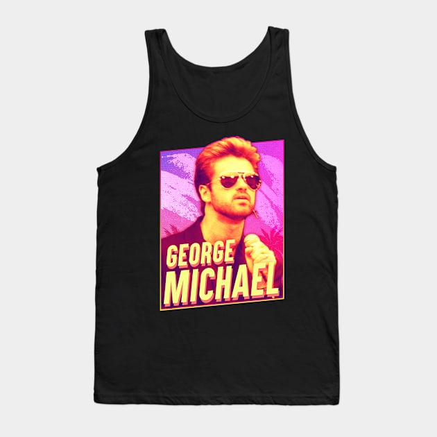 George Michael - 80s pop Tank Top by TheMarineBiologist